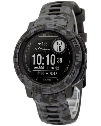 Смарт часовник Garmin - Instinct 2 Camo, 45mm, графит - 2